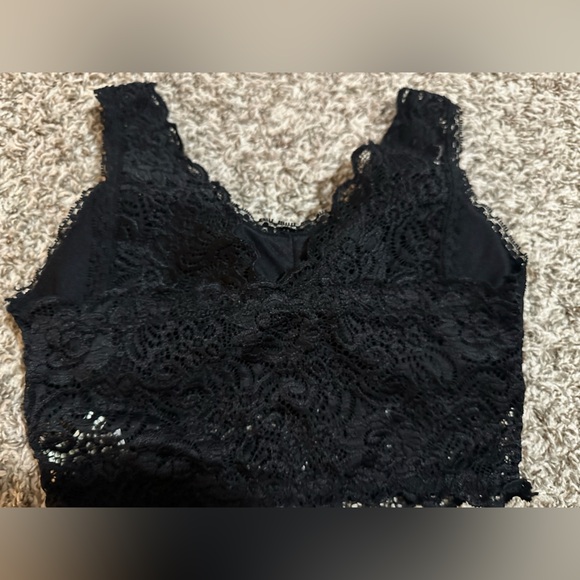Yahada Black Lace Women's Bralette - SZ S - Picture 2 of 5